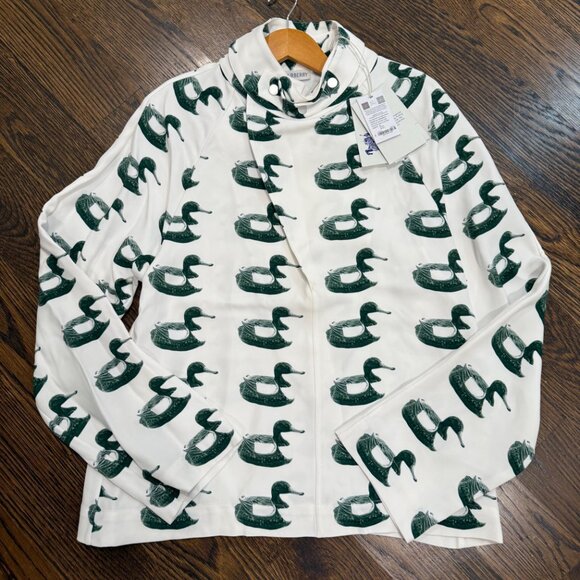 BNWT Authentic Burberry Duck Blouse size US 6 - Picture 3 of 8